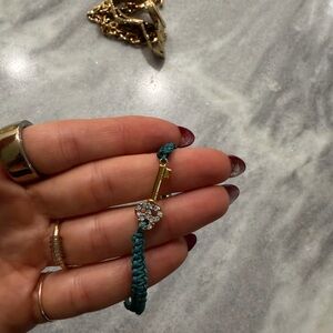 Juicy Couture woven bracelets Pink and Blue Set